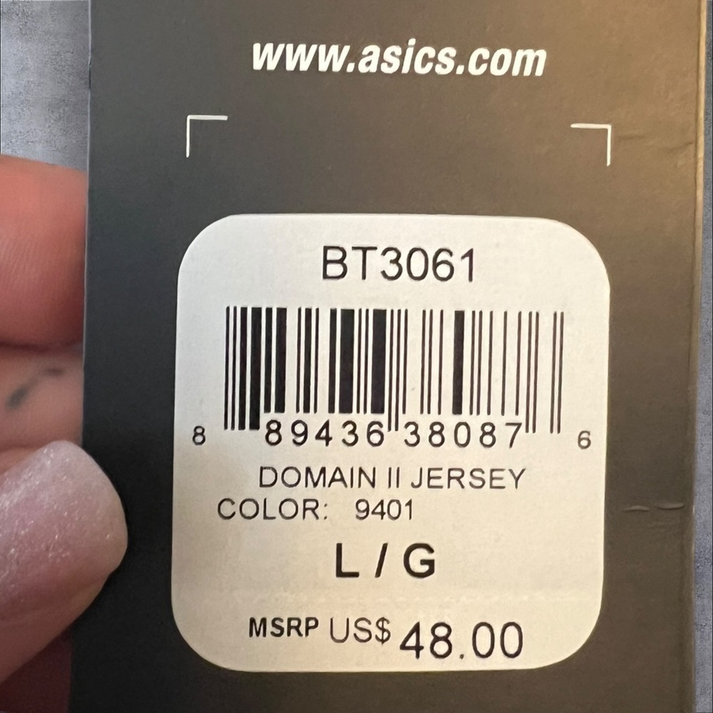 ASICS Men's Gray Long Sleeve Shirt - Picture 4 of 5